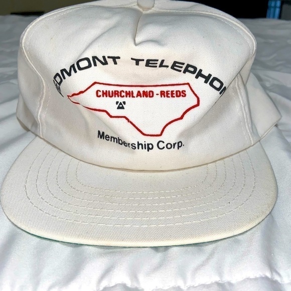 VTG Snap-back hat Piedmont Telephone Membership Club Virginia Made in USA 🇺🇸 - Picture 1 of 4